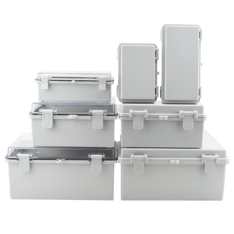 Outdoor Power Box Cover - IP67 Waterproof Plastic Enclosure With Hasp