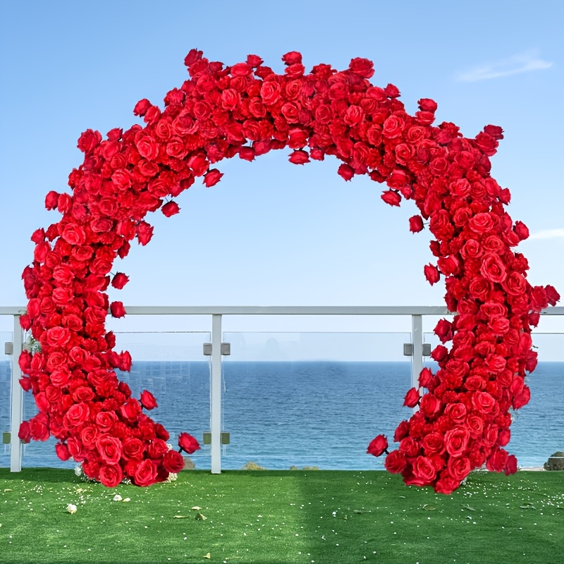 [Romantic Rose Flower Arch] El - Outdoor Power Head 评论和价格