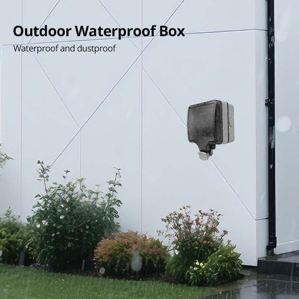 Wallpad IP66 Dustproof Waterpr - Outdoor Power Socket 评论和价格