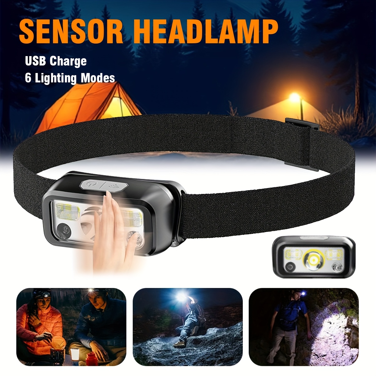 Powerful COB LED Sensor Headla - Outdoor Power Head 评论和价格