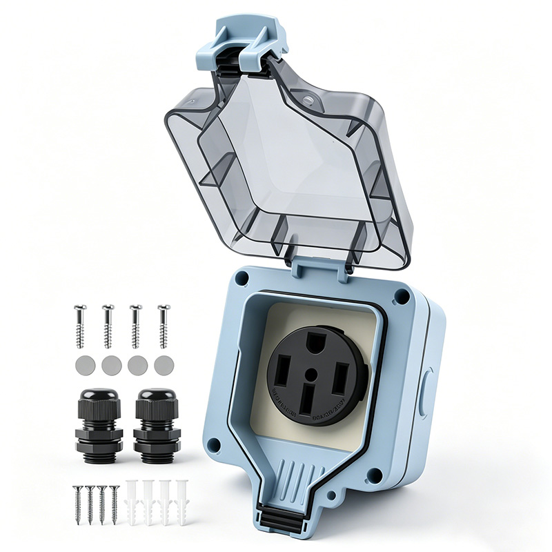 Outdoor Power Outlet Box Water - Outdoor Power Box Cover 评论和价格