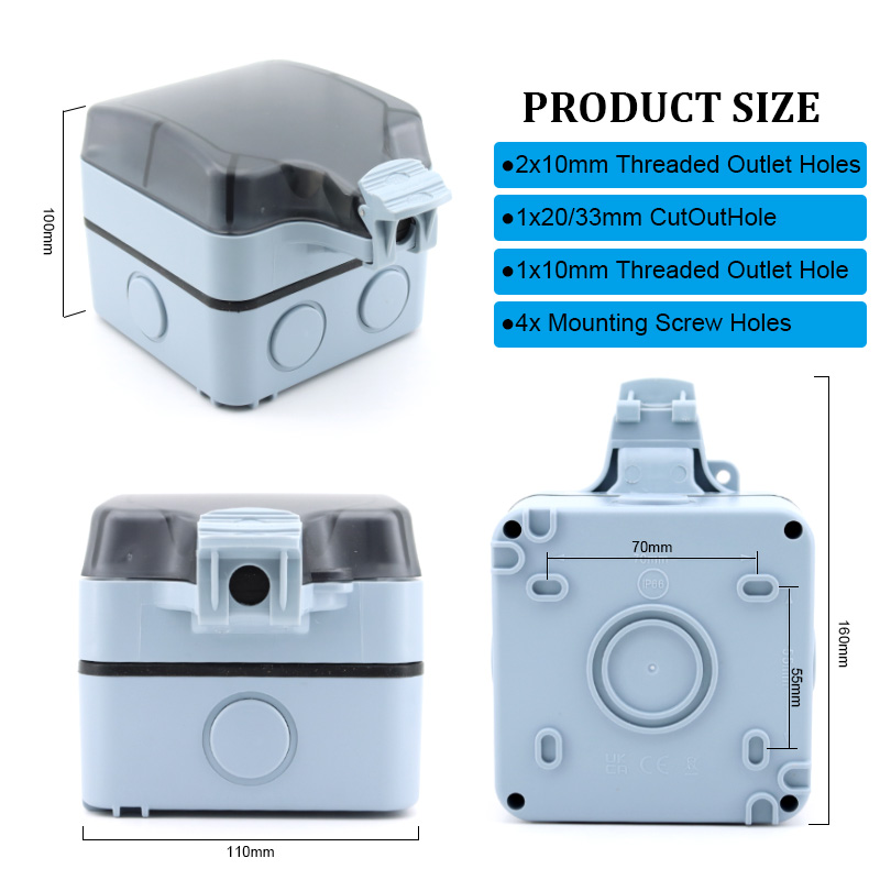 Outdoor Power Outlet Box Water - Outdoor Power Box Cover 评论和价格