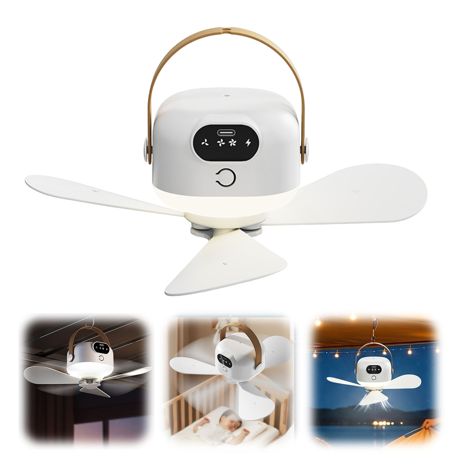 Outdoor Camping Fan with 3 Spe - Outdoor Power For Gazebo 评论和价格
