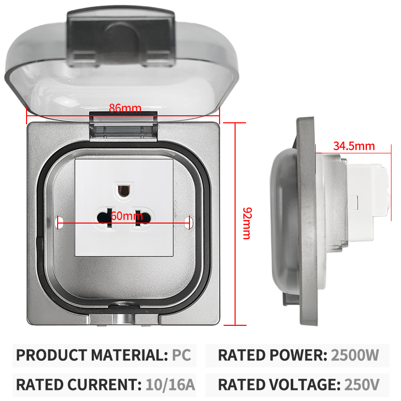 IP65 Waterproof Outdoor Socket - Outdoor Power Socket 评论和价格